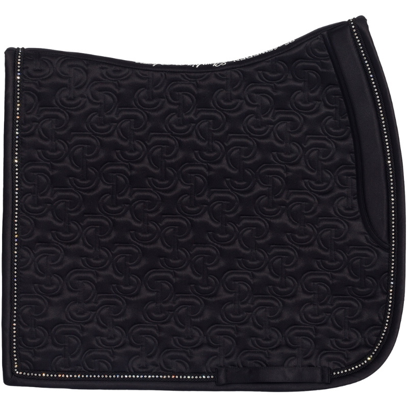 2025 PS Of Sweden Satin En Cristaux Robe D'équitation Tapis De Selle 1110-117-990 - Black